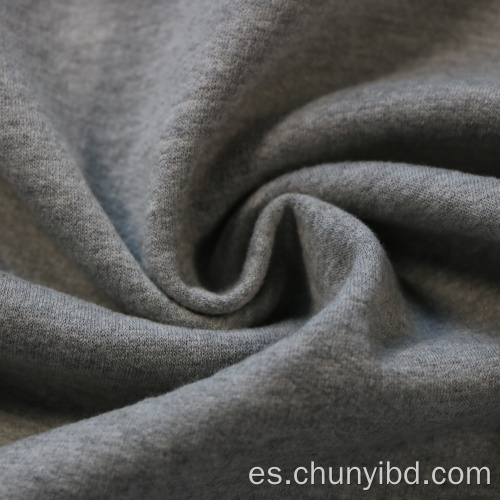 100%de algodón liso gris terry terry trama tela tejido para hombres y sudadera con capucha